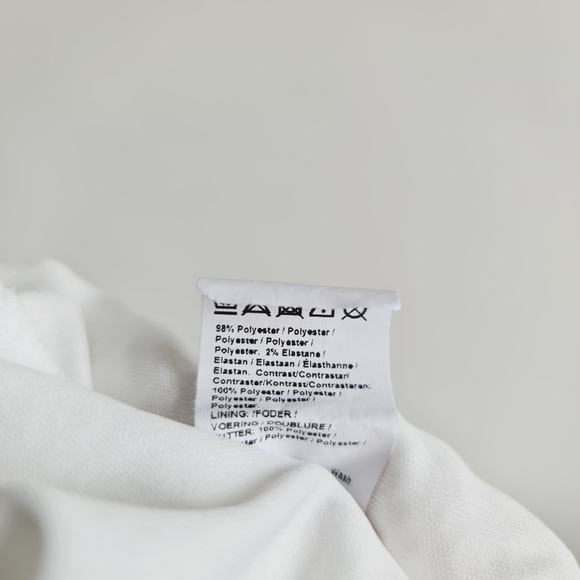 River Island White Sleeveless Dress UK 14 Zip Lined - Picture 6 of 6